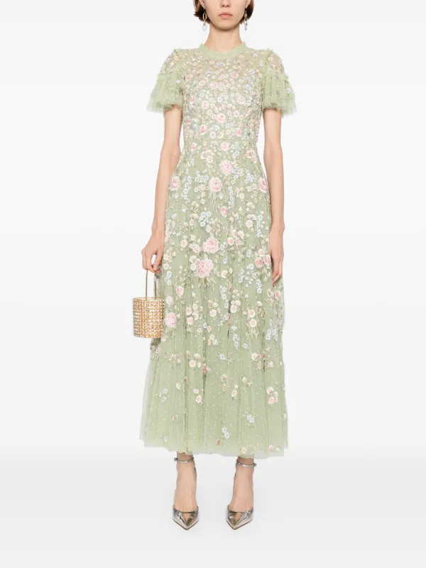 needle and thread dress Layered Lace Midaxi Dress – Pink main image 0