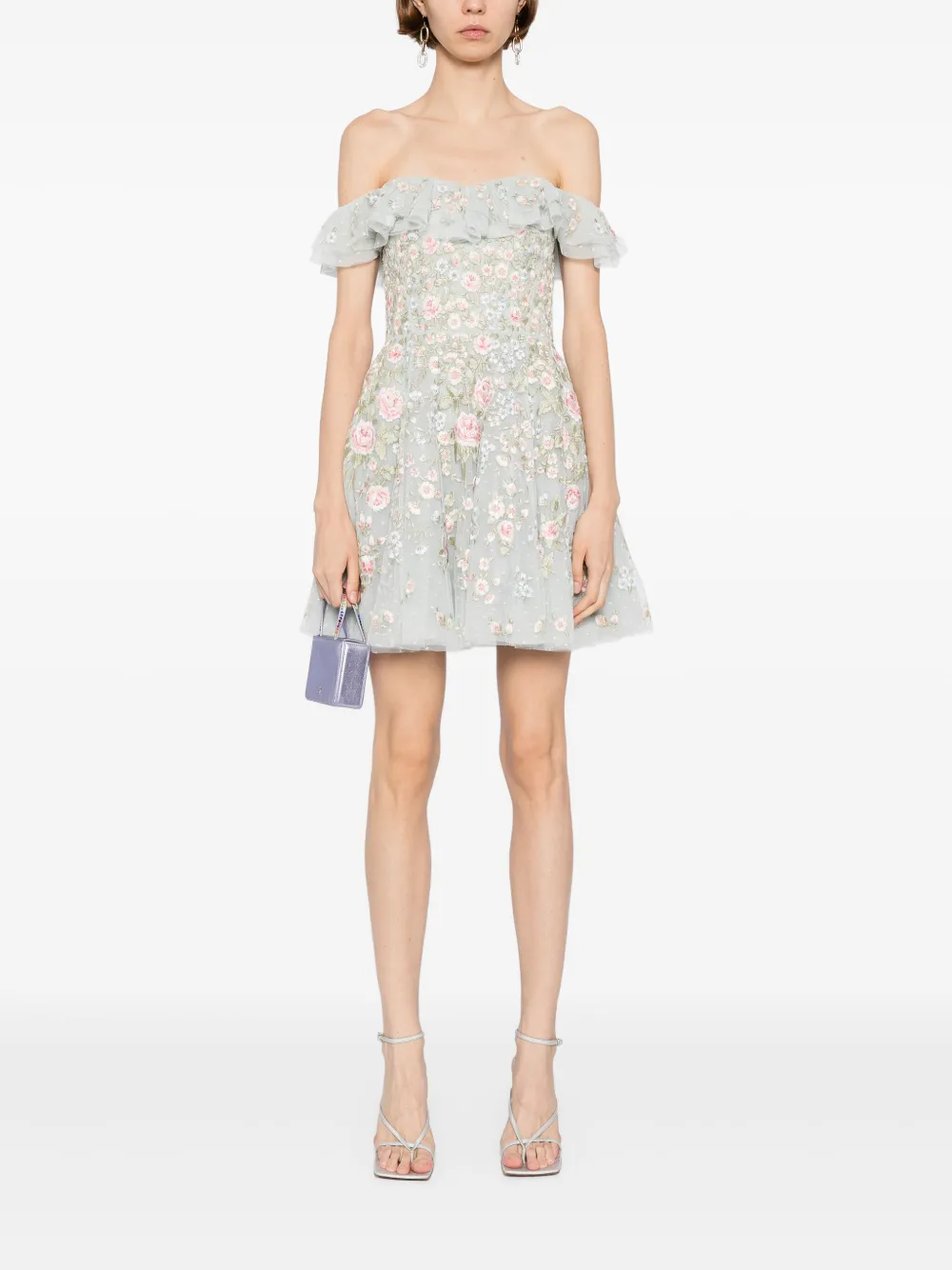 Needle & Thread Antoinettes Floral Mini Dress