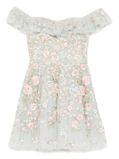 Needle & Thread floral-embroidered dress