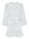 Needle & Thread sequin embellishment dress - Blue
