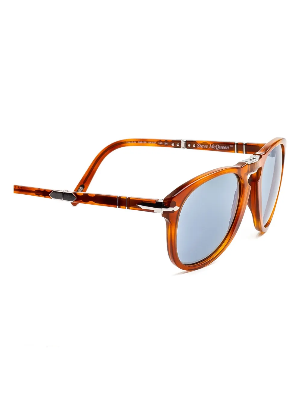 Persol Zonnebril met rond montuur Bruin