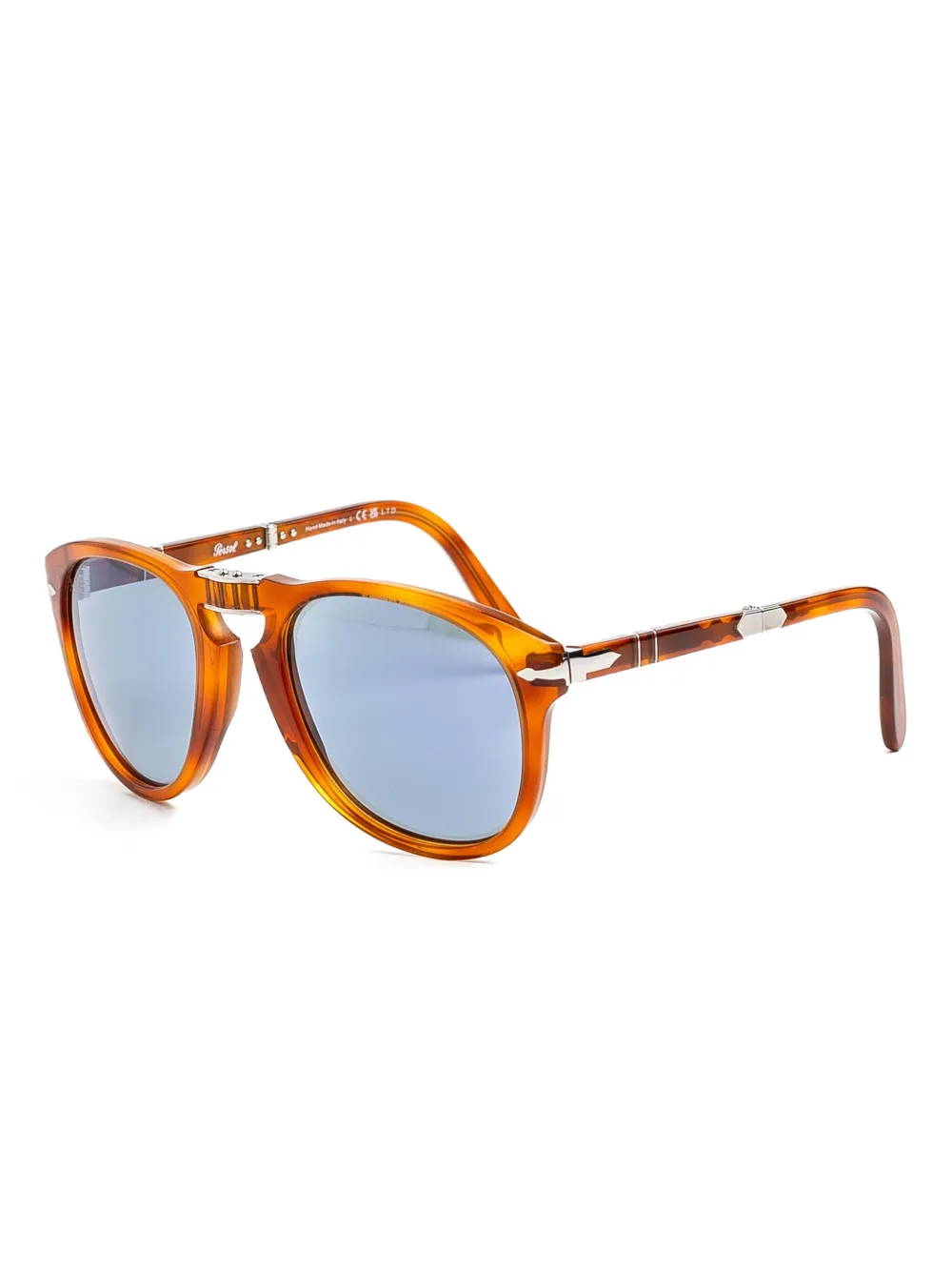 Persol Zonnebril met rond montuur Bruin