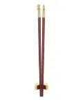 Shanghai Tang animal-head chopsticks - Brown