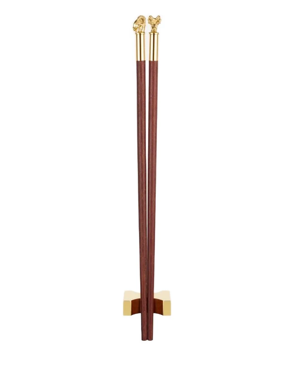 Shanghai Tang animal-head chopsticks | Brown | Image 1