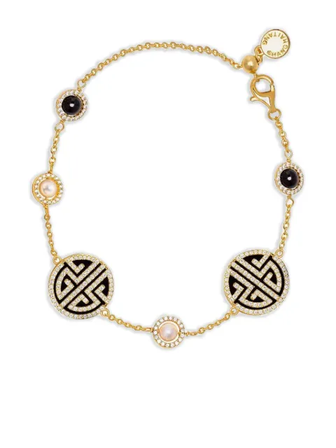 Shanghai Tang pulsera de perlas con detalles