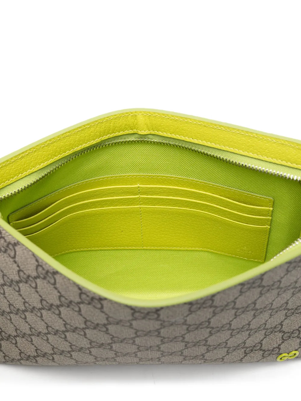 Gucci Kleine GG canvas clutch Beige