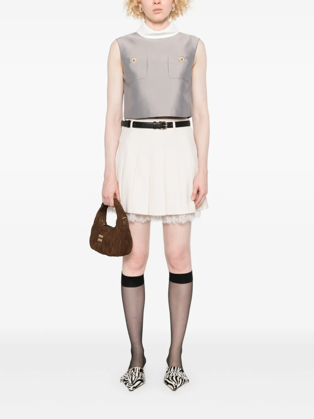 Self-Portrait satin-finish top | Vests & Tank Tops | Image 2