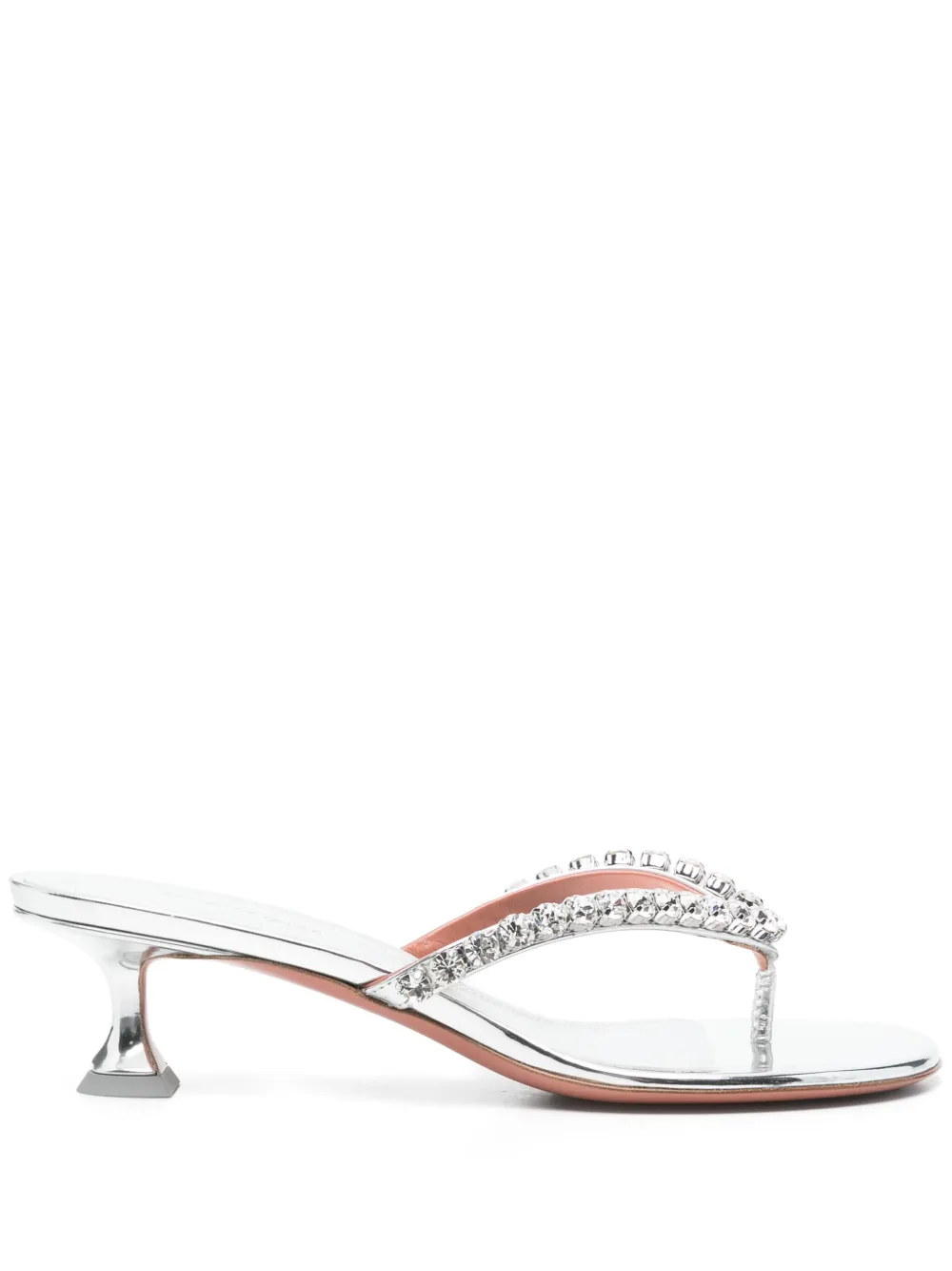 Amina Muaddi 40mm Crystal-embellished Sandals
