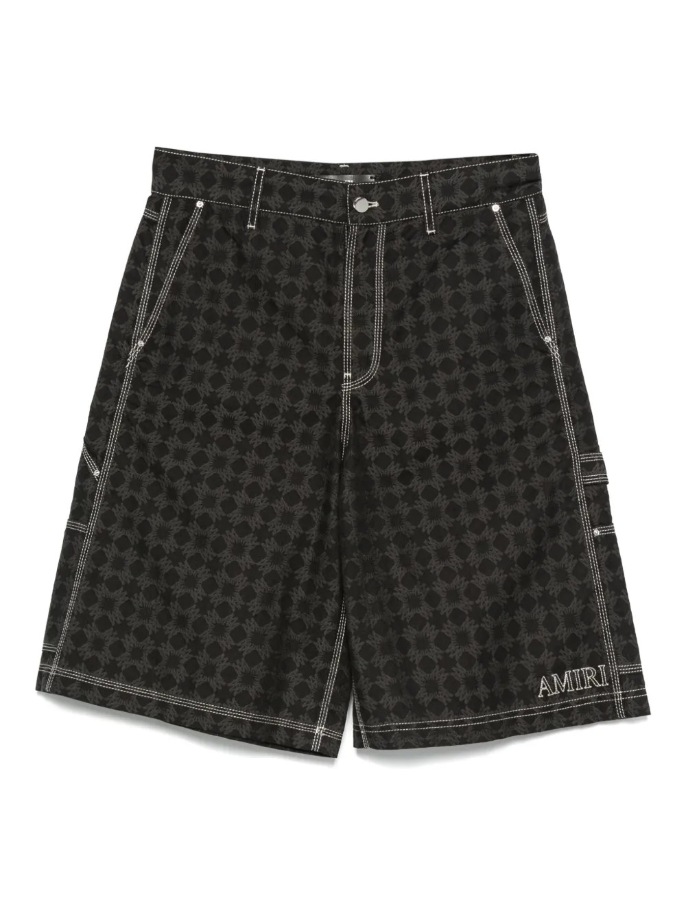 AMIRI geometric-print shorts | Grey | Image 1