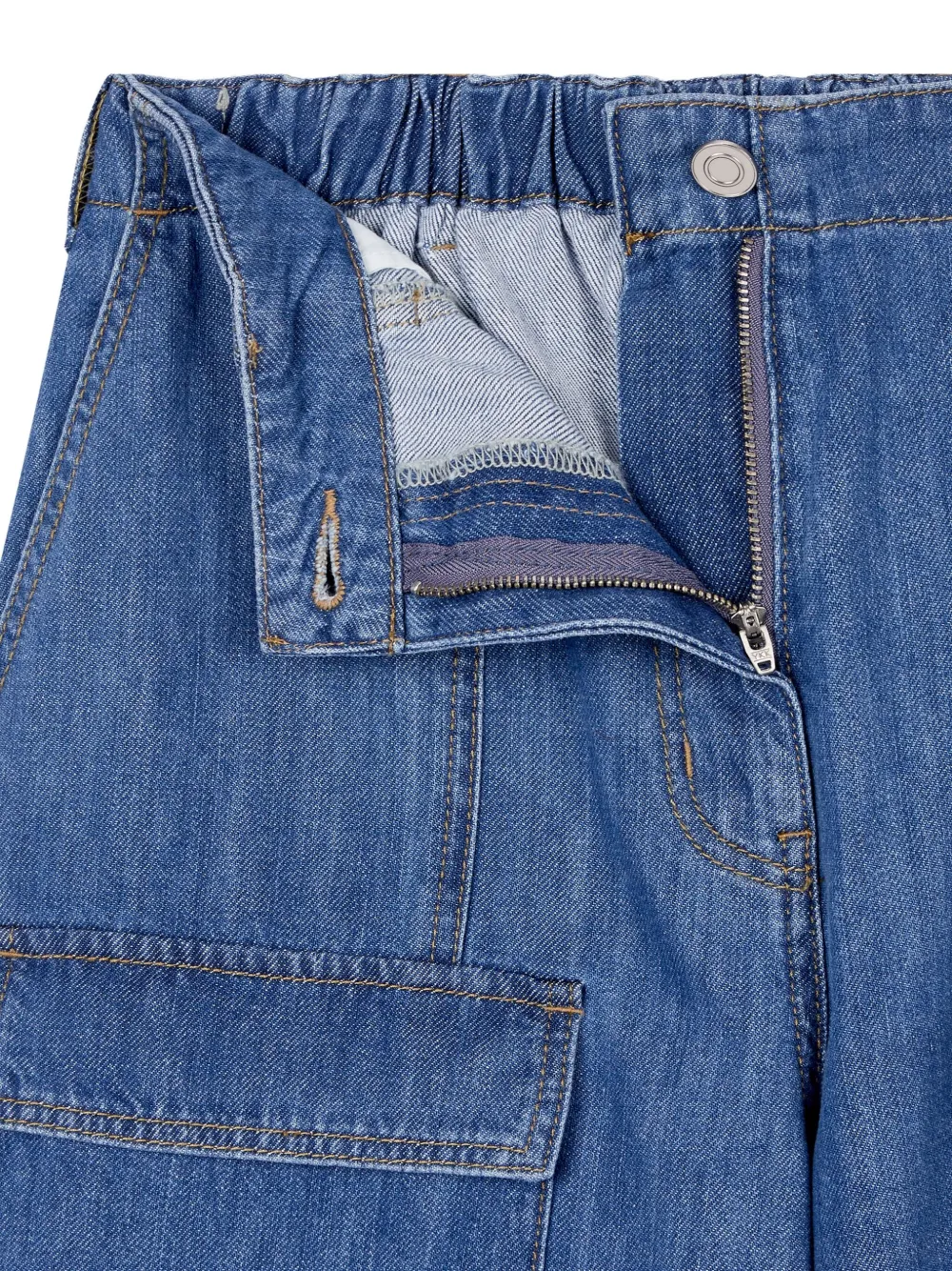 Studio Tomboy Denim-cargohose In Blue
