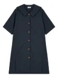 STUDIO TOMBOY sailor-collar button mini dress - Blue