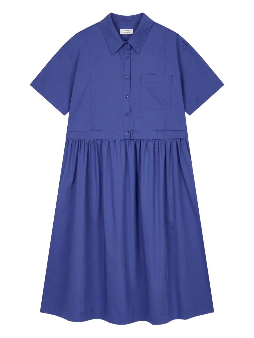 STUDIO TOMBOY Jurk met enkele zak Blauw