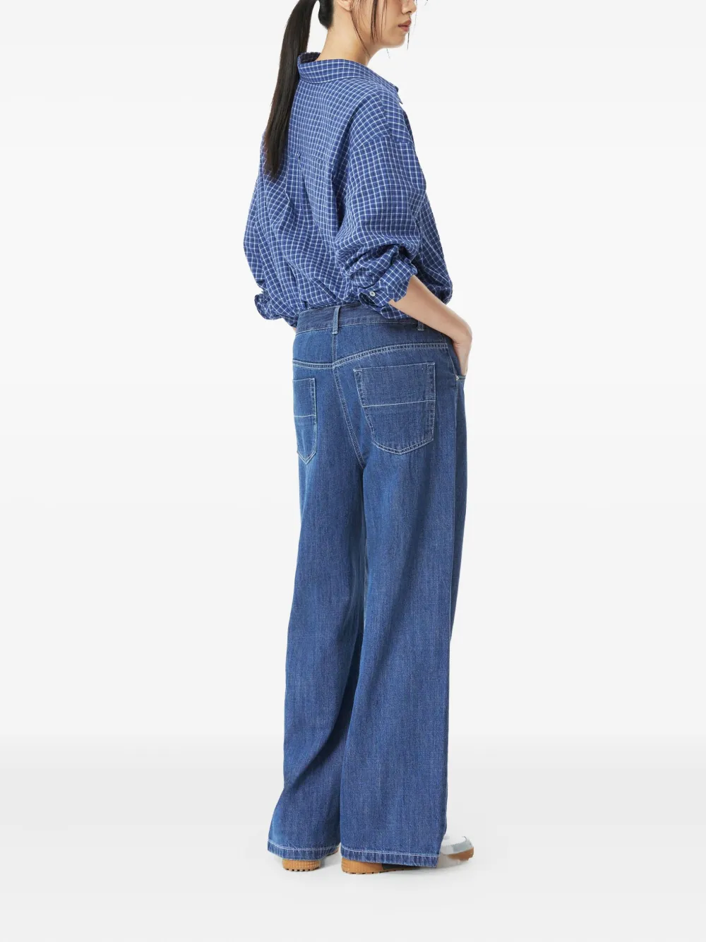 STUDIO TOMBOY Jeans met wijde pijpen Blauw