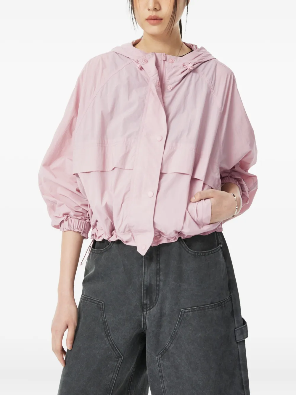 STUDIO TOMBOY Jack met capuchon en trekkoord Roze