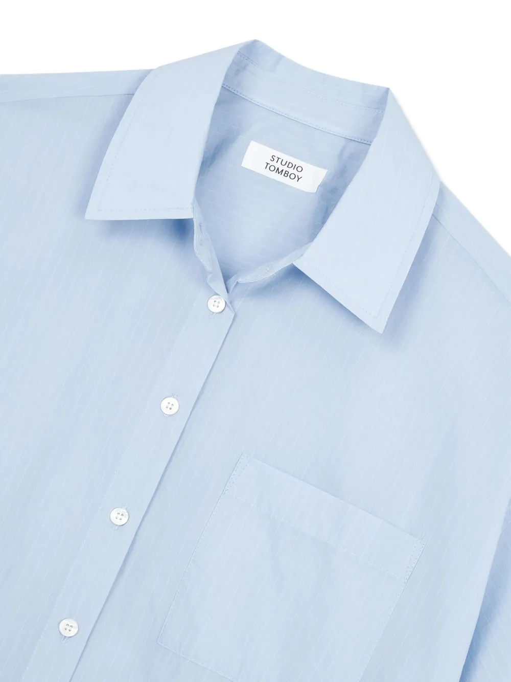 STUDIO TOMBOY Blouse met elastische achterkant Blauw