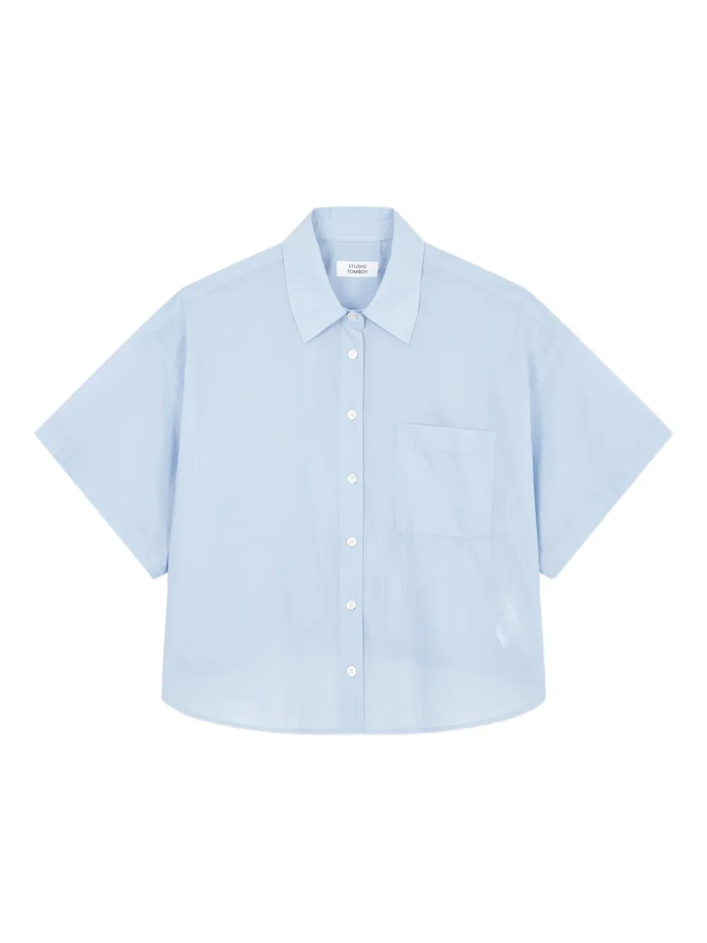 STUDIO TOMBOY Blouse met elastische achterkant Blauw