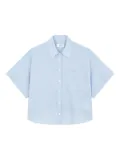 STUDIO TOMBOY elasticated-back shirt - Blue