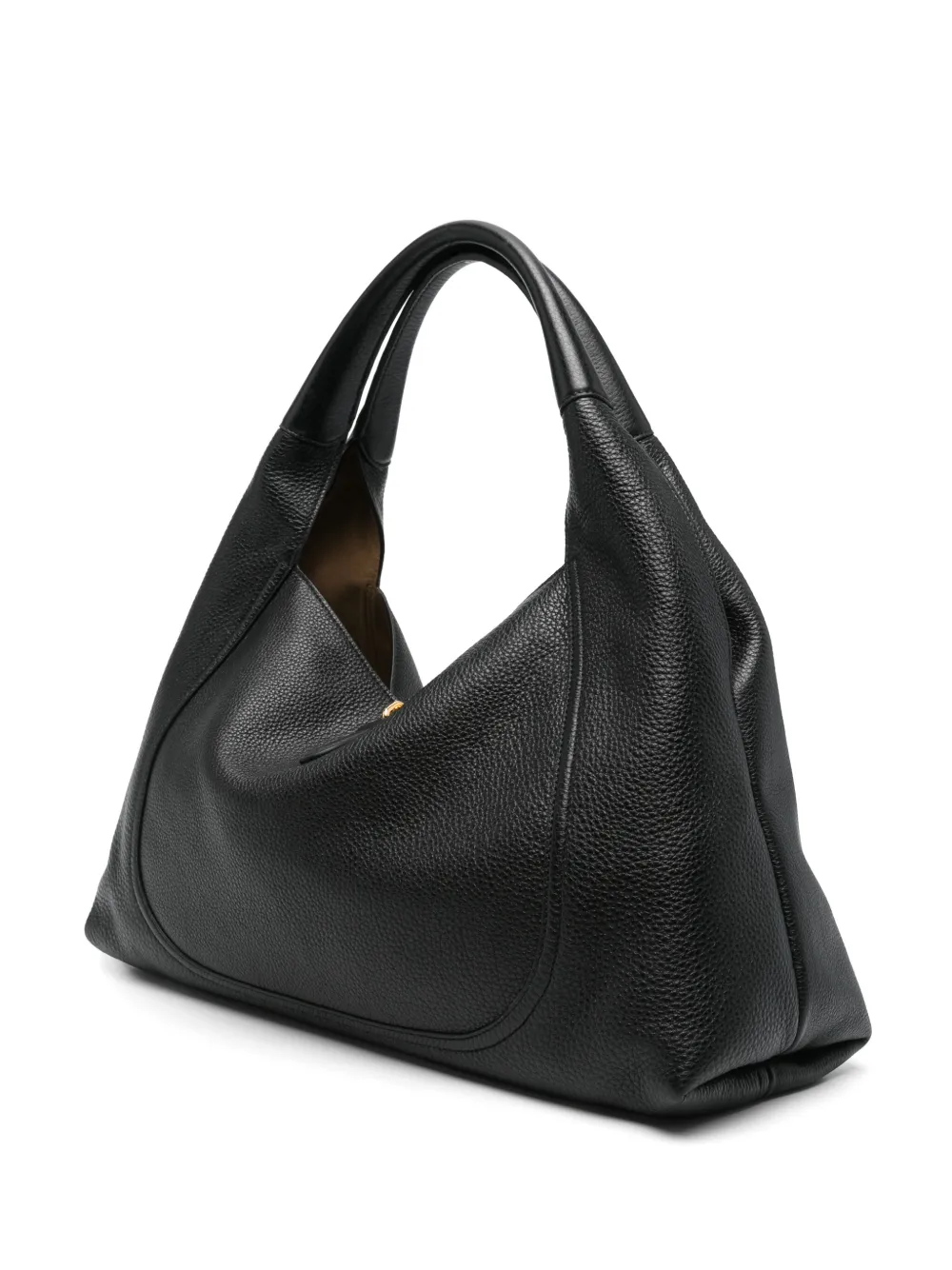 Gucci Softbit Maxi Leather Shoulder Bag In Black