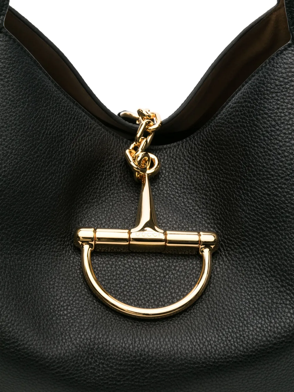 Gucci Softbit Maxi Leather Shoulder Bag In Black