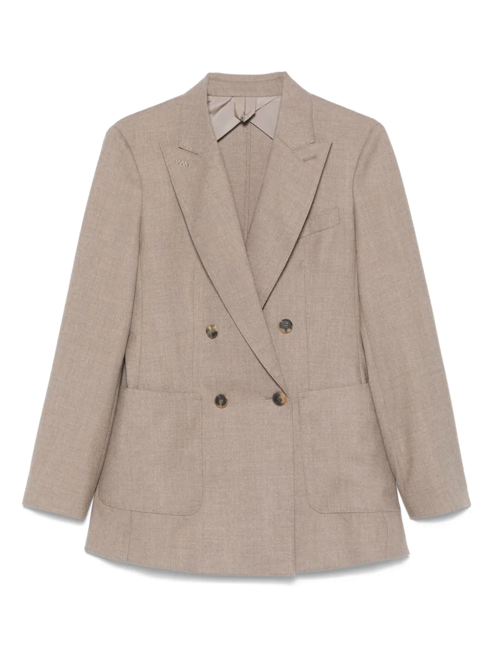 Max Mara blazer con doble botonadura | marrón | Image 1