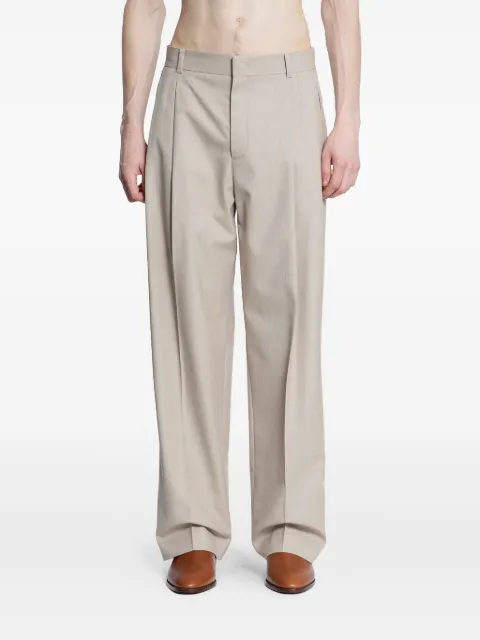 Recto pleated wide-leg trousers