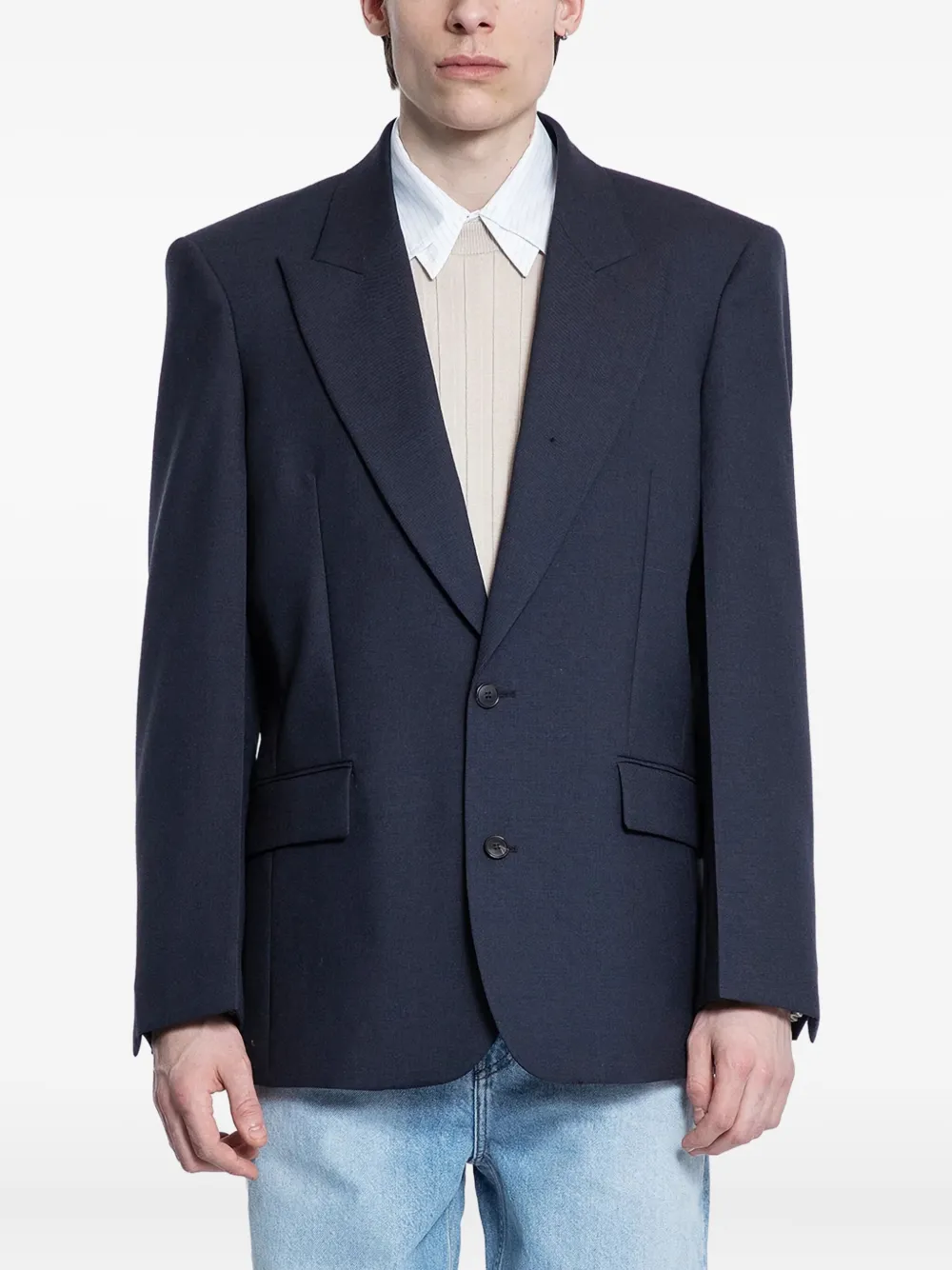 Recto single-breasted blazer | Azul | Image 1