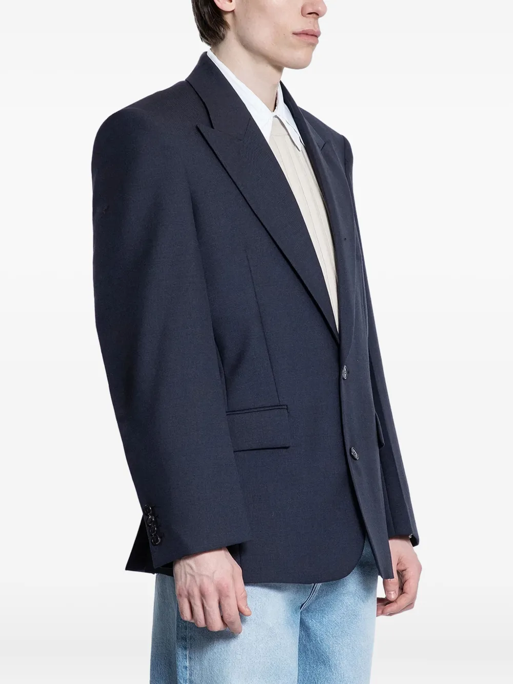  Recto Single-breasted Blazer - Blue 
