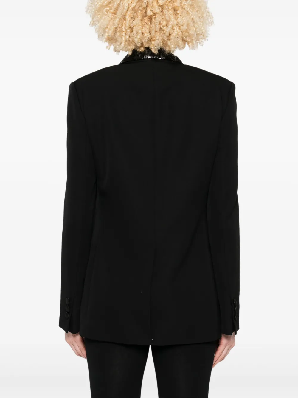 Versace Blazer verfraaid met pailletten Zwart
