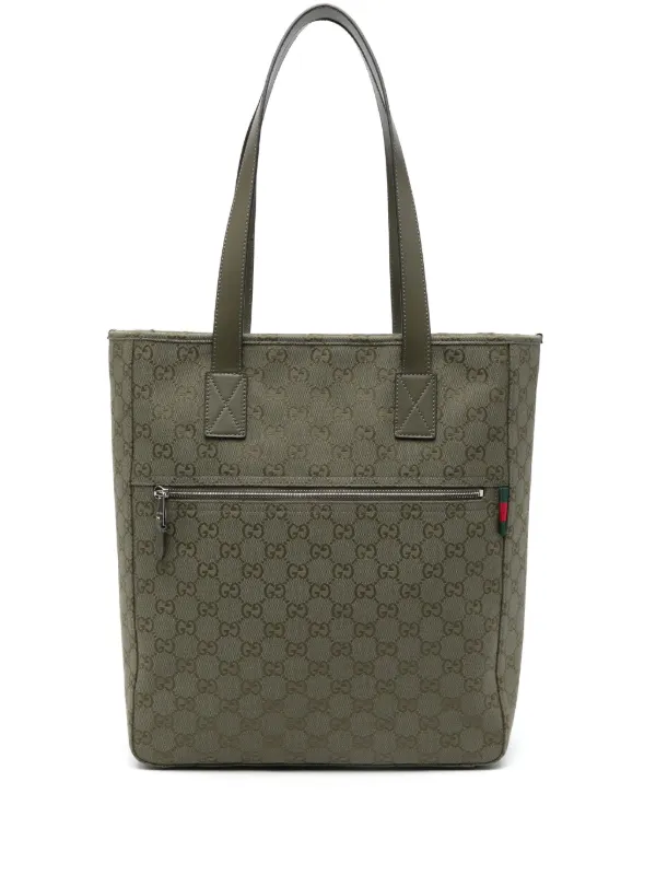 Gucci Medium GG Tote Bag Green FARFETCH BH