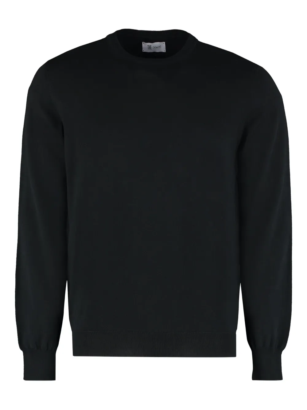 THE (Alphabet) cotton crew-neck sweatshirt | Black | Image 1