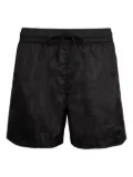 THE (Alphabet) drawstring swim shorts - Black