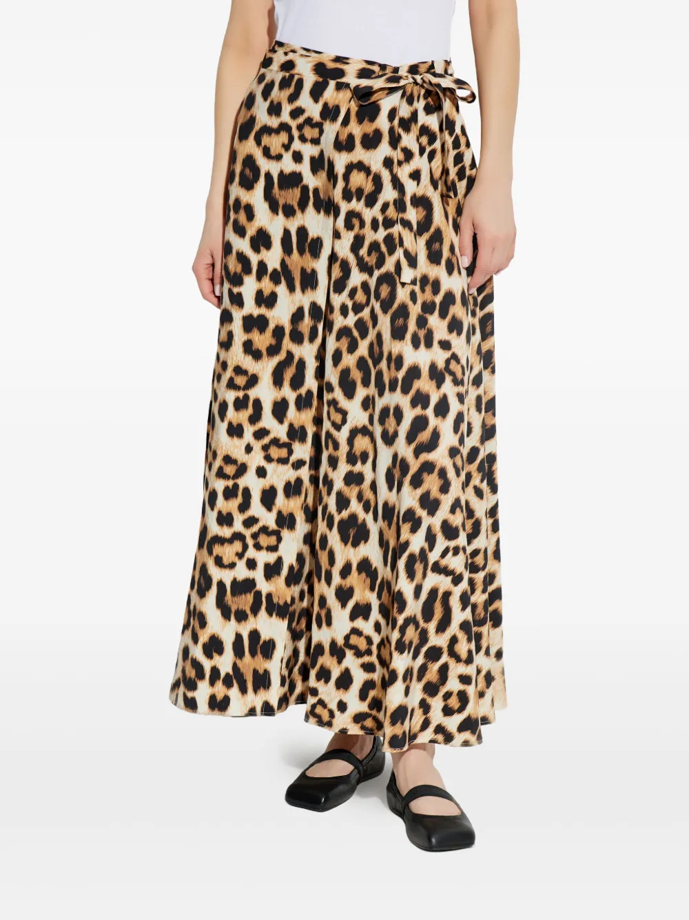 MUNTHE Rok met print Beige