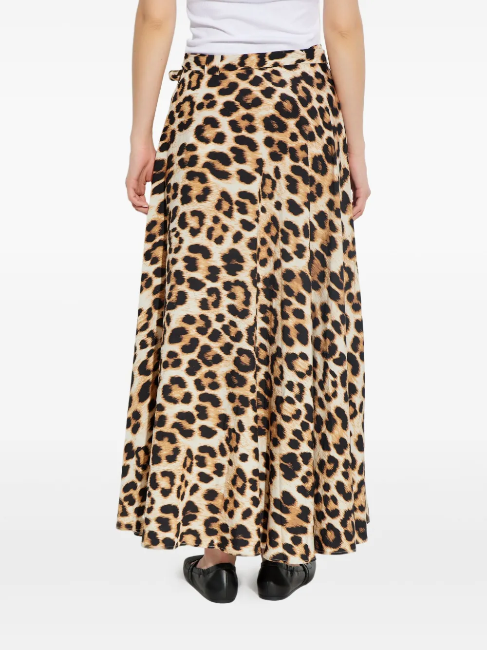 MUNTHE Rok met print Beige