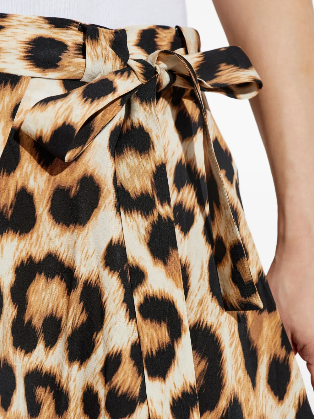 MUNTHE Rok met print Beige