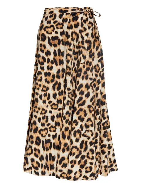 MUNTHE animal-print skirt