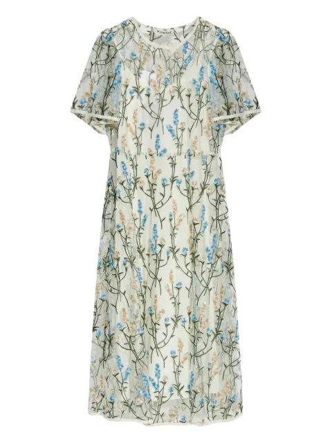 MUNTHE vestido con bordado floral