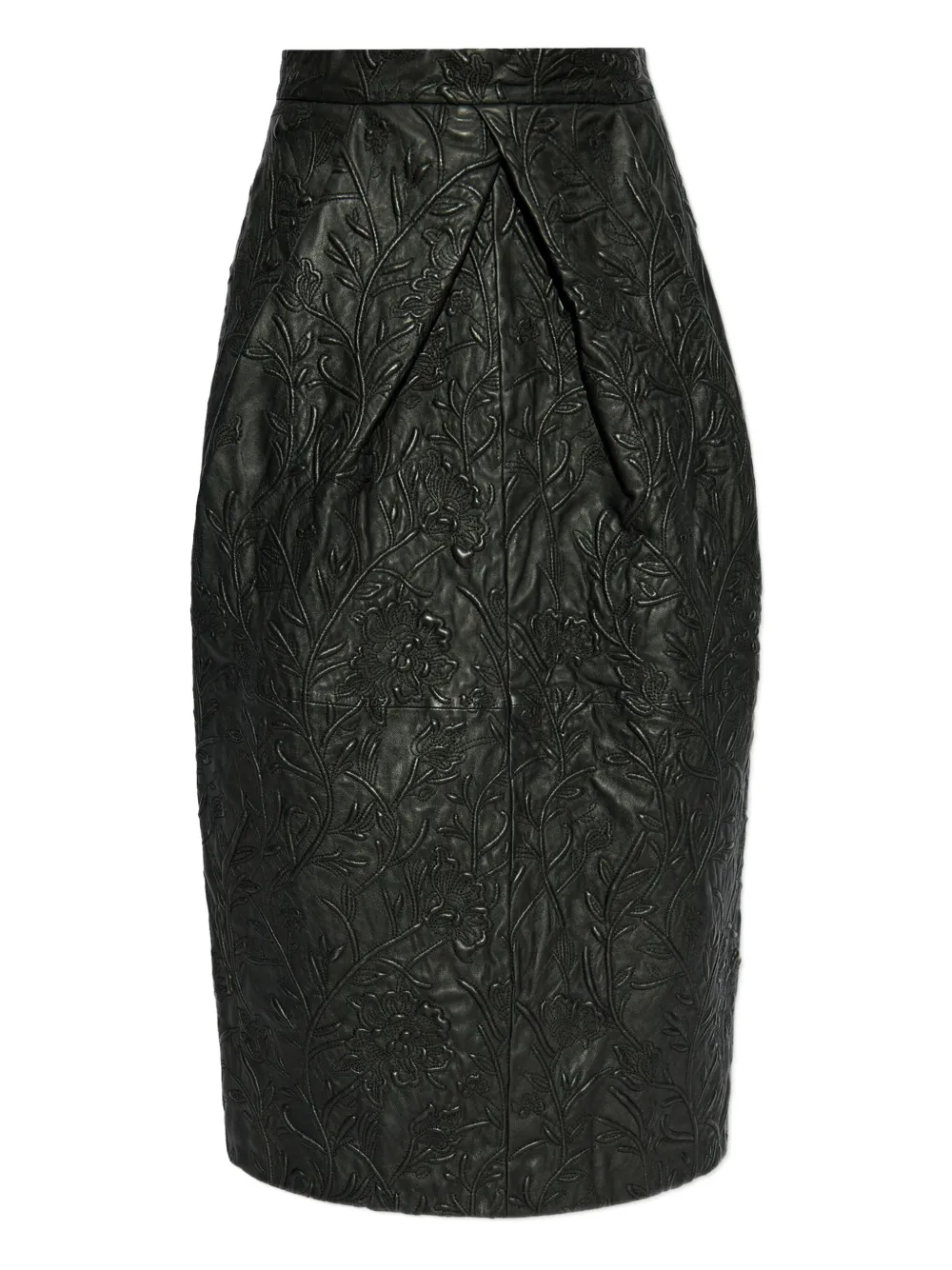 MUNTHE falda lápiz con motivo floral en relieve | negro | Image 1