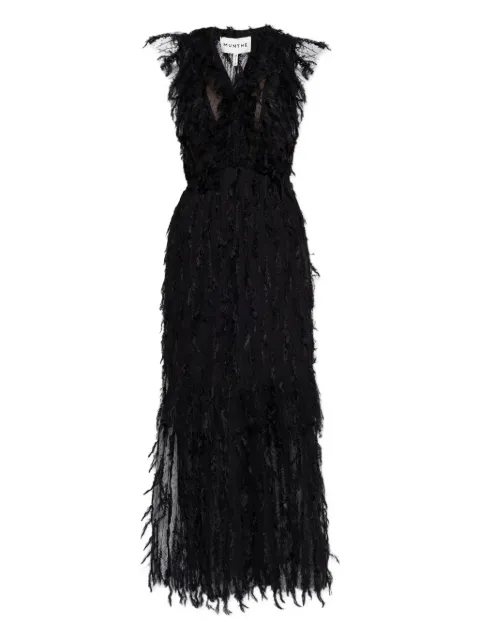 MUNTHE Abendkleid mit Fransen
