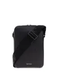 Paul Smith logo-stamp messenger bag - Black