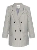 MUNTHE double-breasted pinstripe blazer - Grey