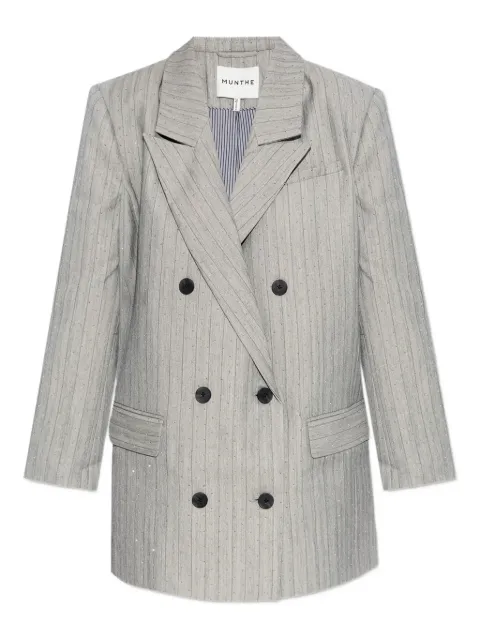MUNTHE double-breasted pinstripe blazer