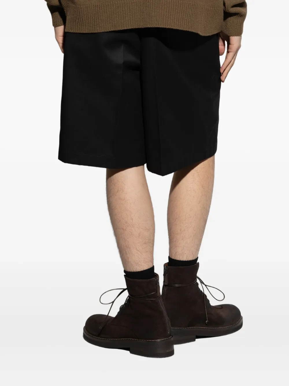 Jil Sander Katoenen shorts Zwart