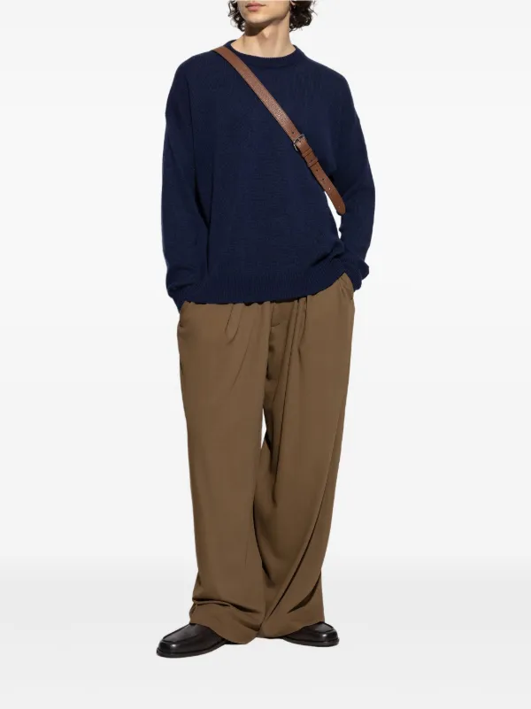 JIL SANDER クルーネックニット Jil Sander クルーネック セーター | ブルー | FARFETCH JP