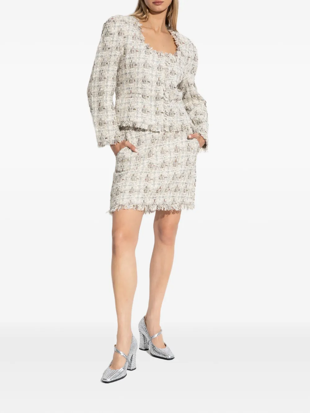MUNTHE frayed-trim blazer | Blazers | Image 2