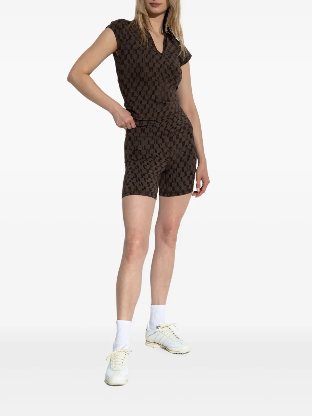 By Malene Birger Siola monogram-print cycling shorts | Cycling Shorts | Image 2