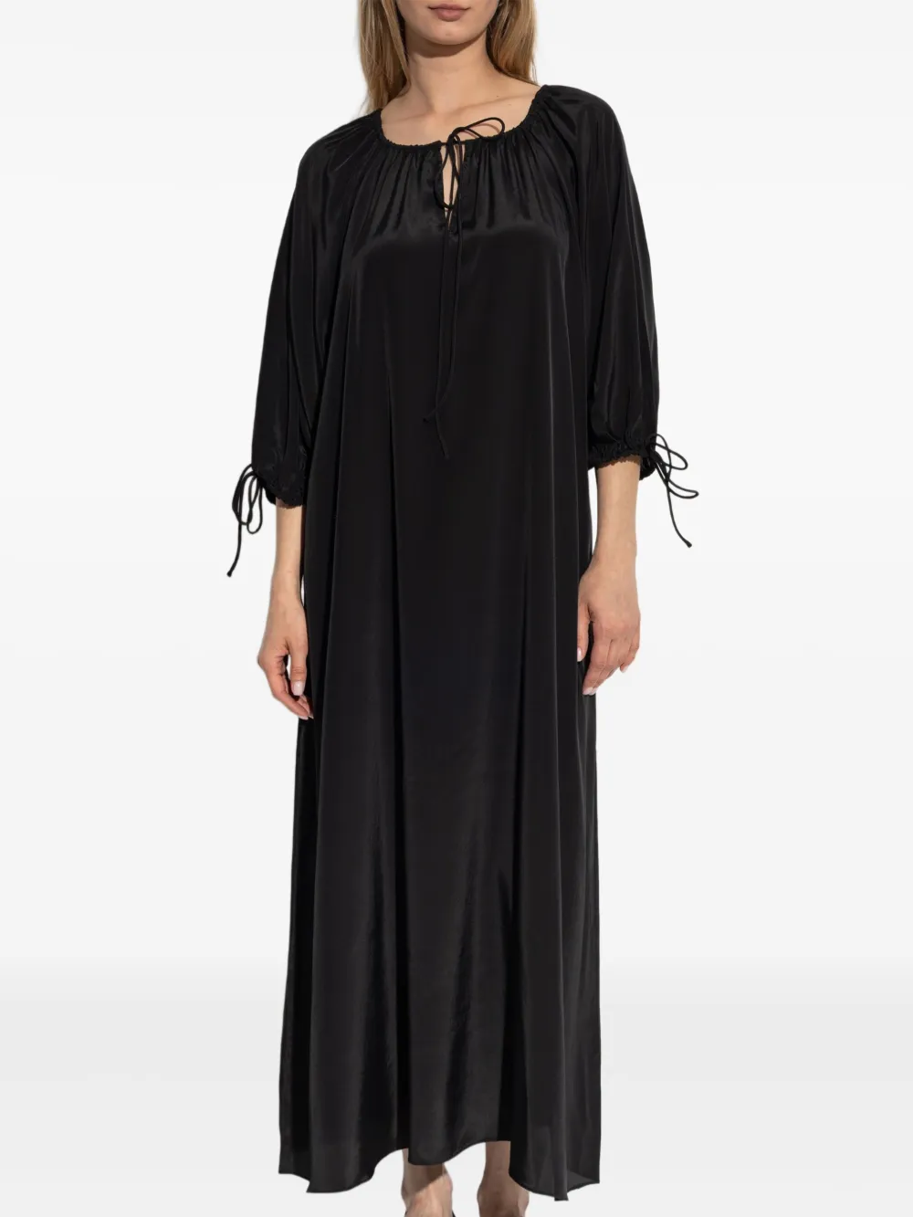 By Malene Birger Lily maxi-jurk 050 BLACK