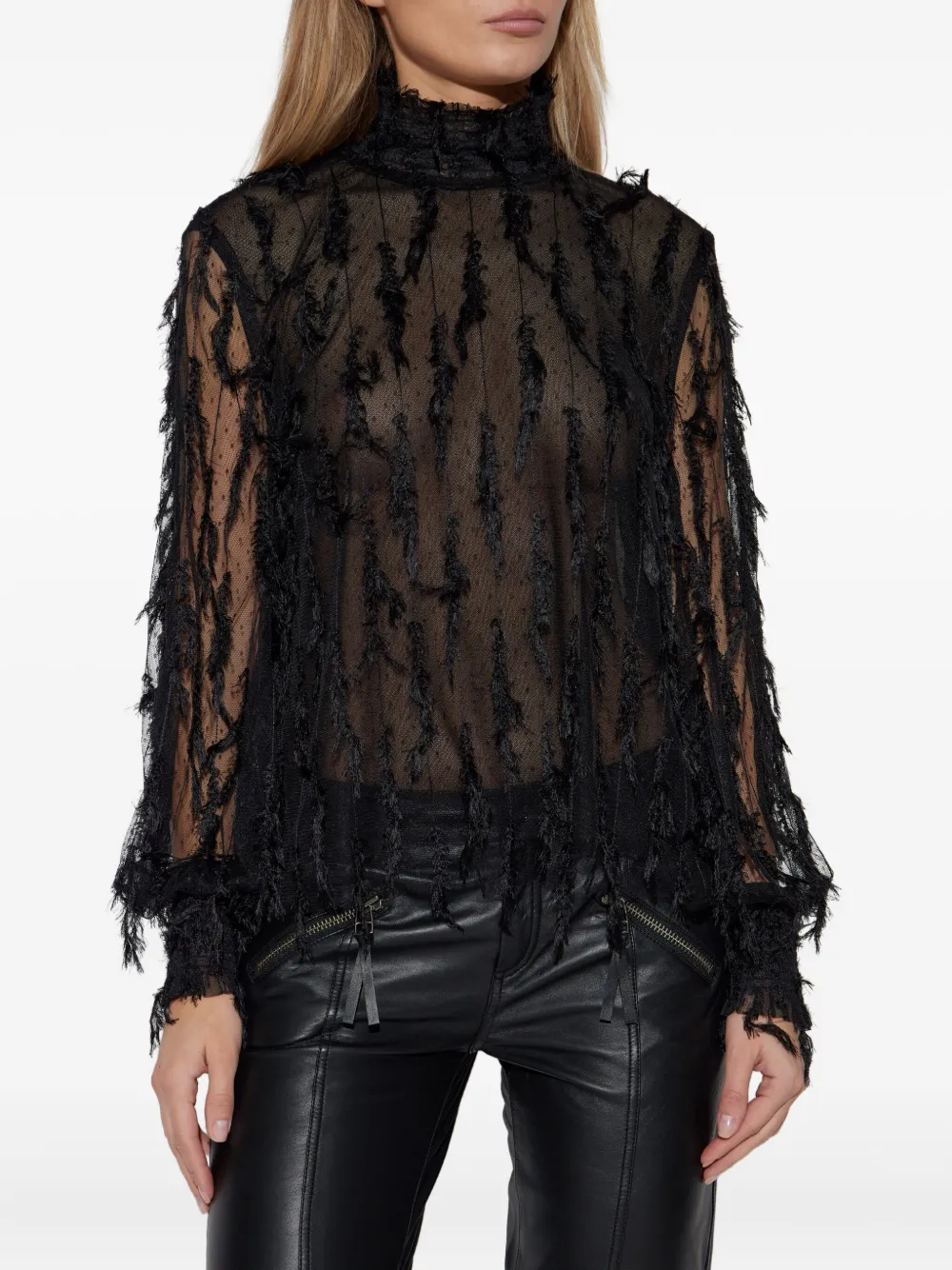 MUNTHE fringed lace blouse | Blouses | Image 2
