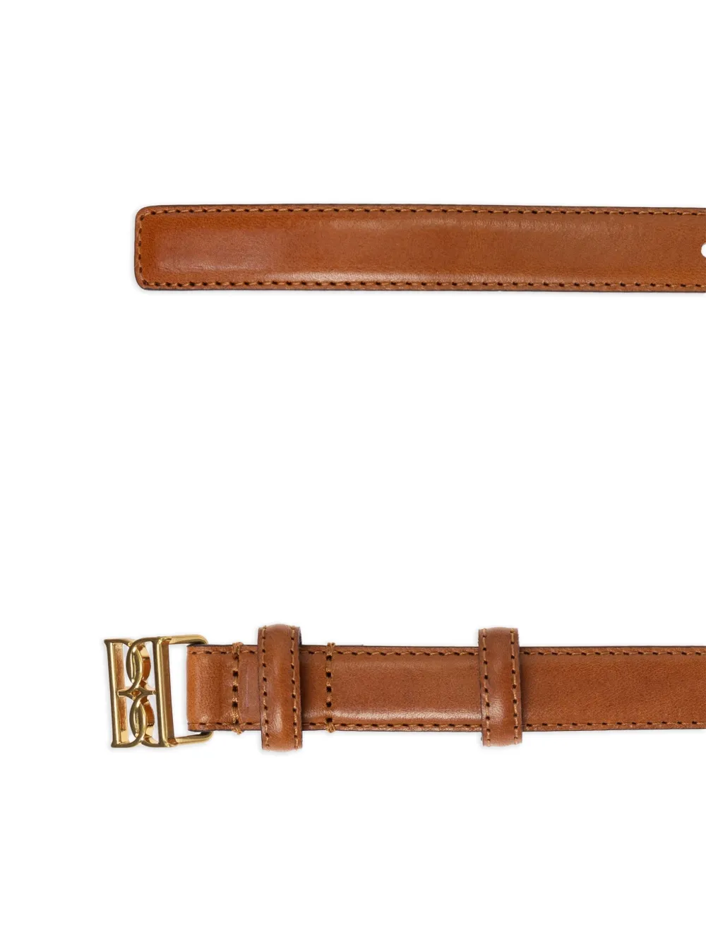 By Malene Birger logo-buckle leather belt - Bruin