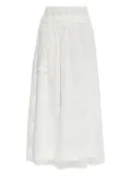 MUNTHE embroidered midi skirt - White