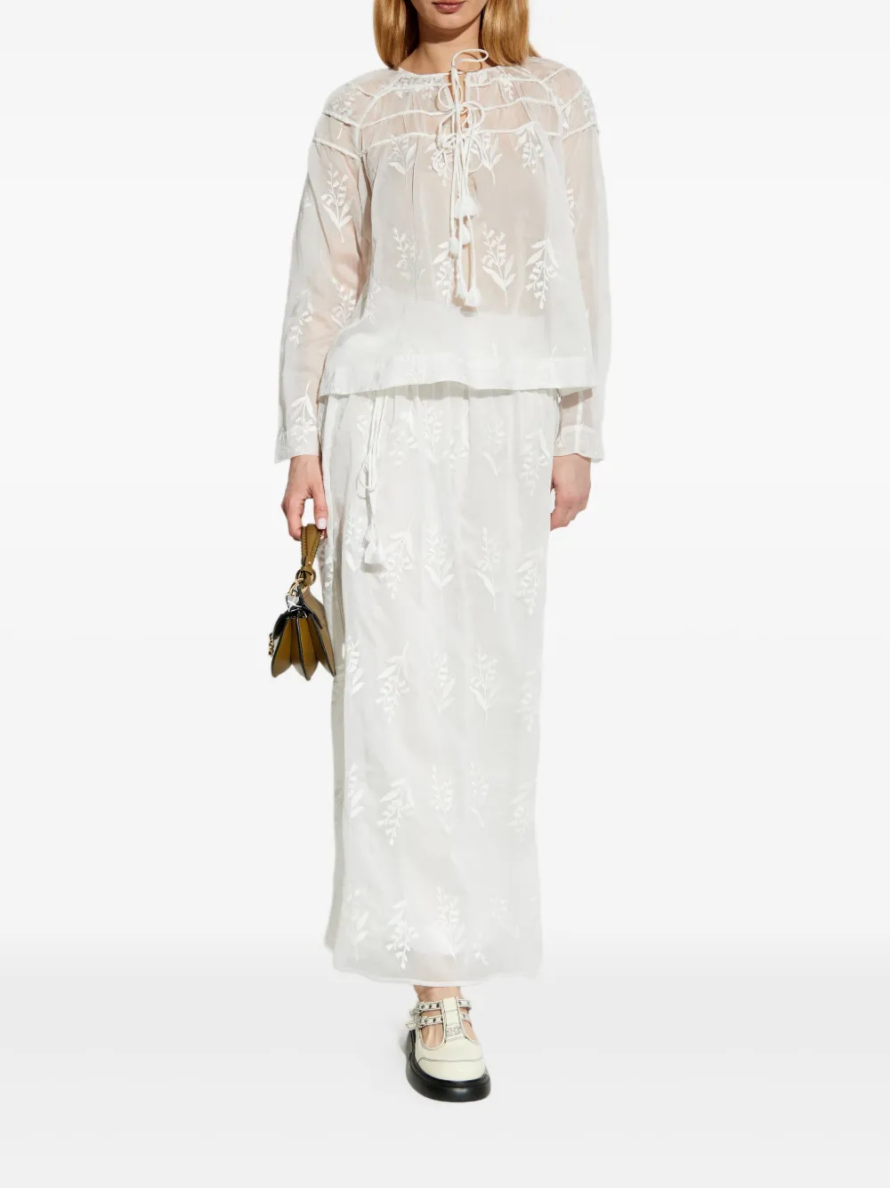 MUNTHE falda midi bordada | Faldas rectas | Image 2